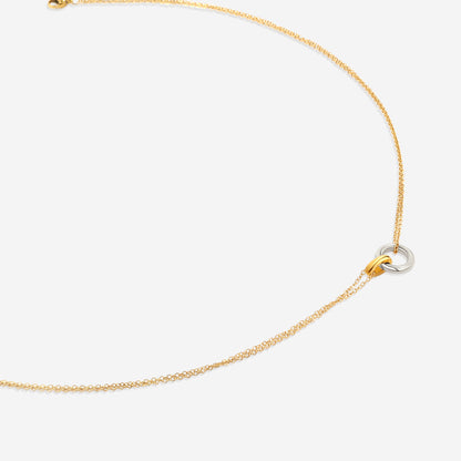 Double Chain Connection Necklace