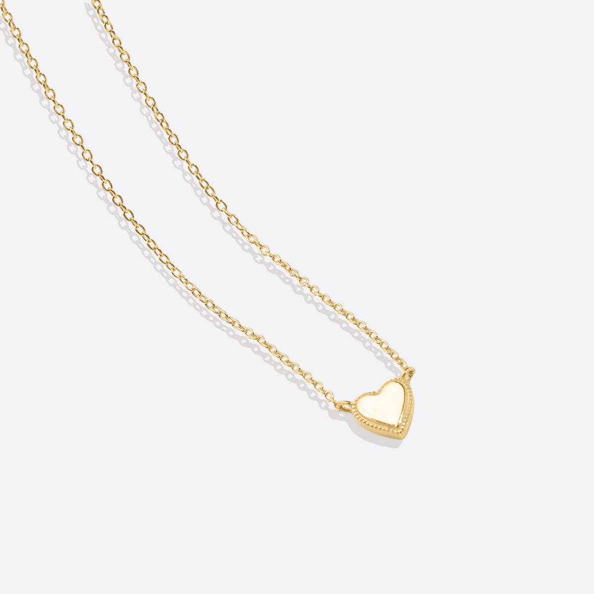 Stackable Tiny Heart Necklace