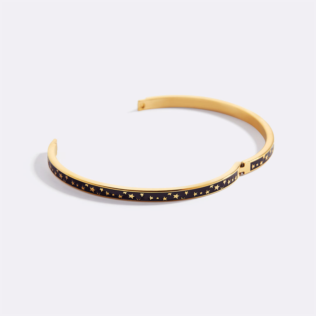 Enamel Bangle Bracelet