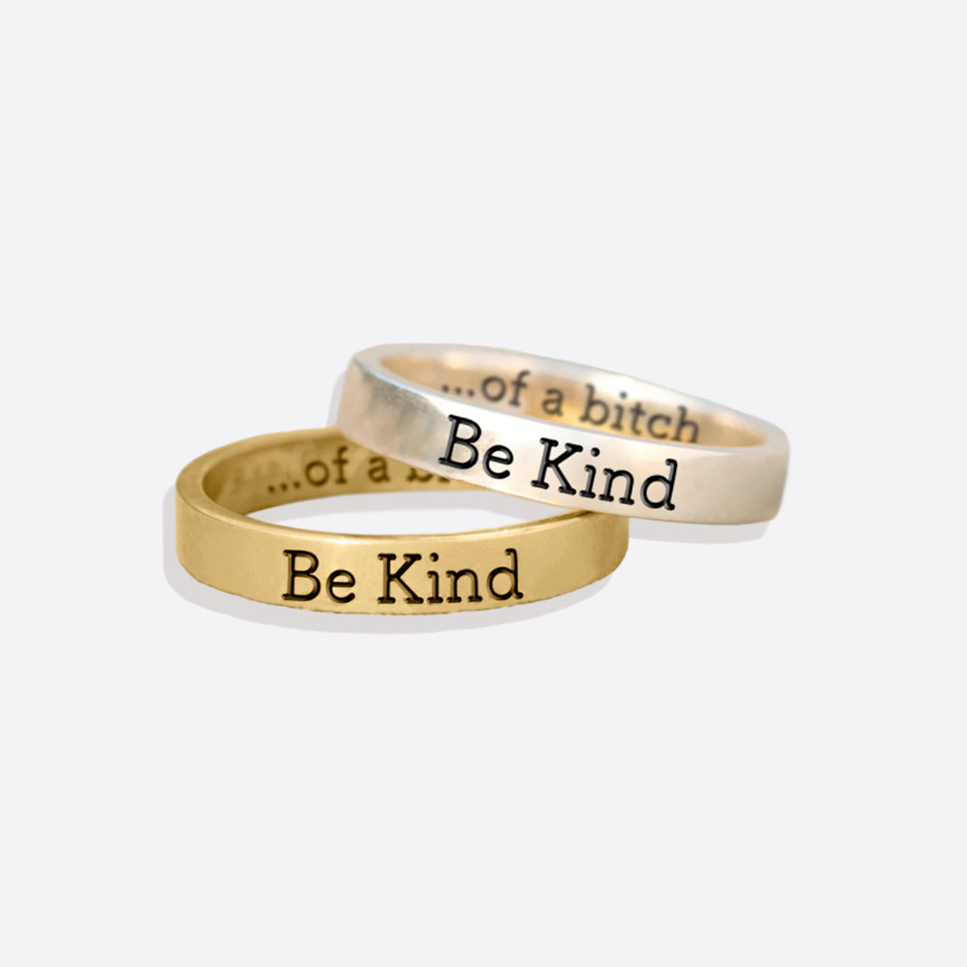 Be Kind Mantra Ring