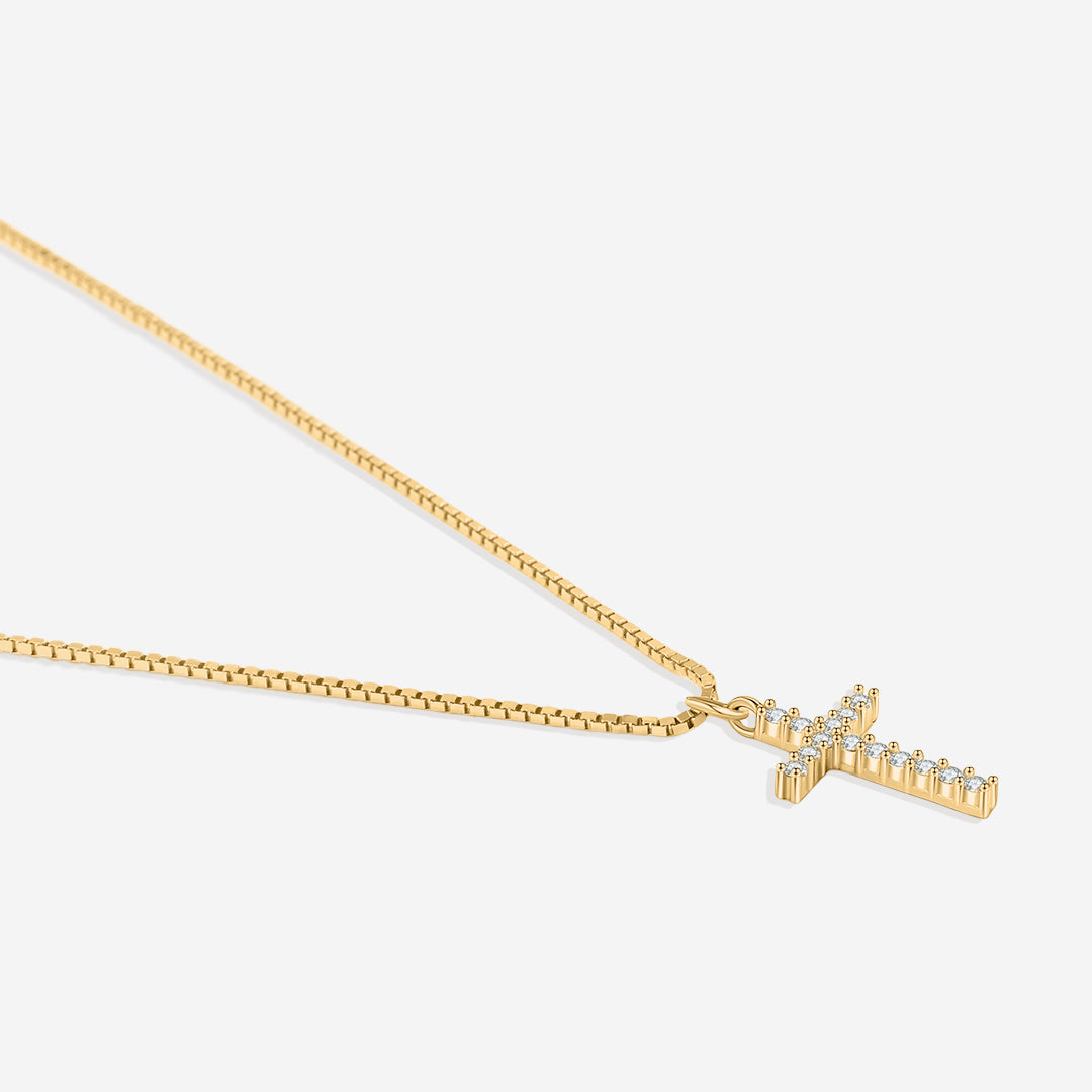 Pave Cross Necklace