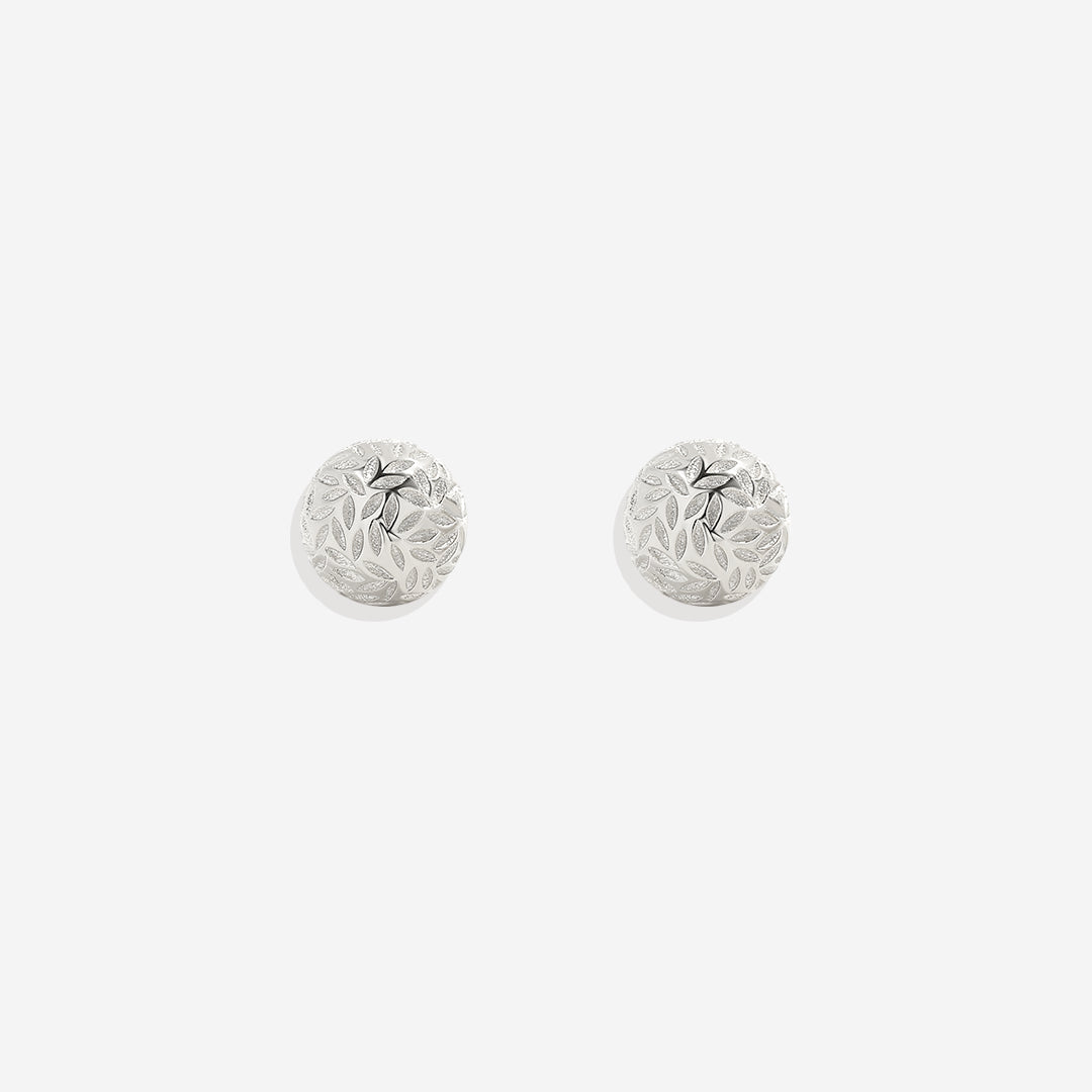 Textured Gold Ball Studs