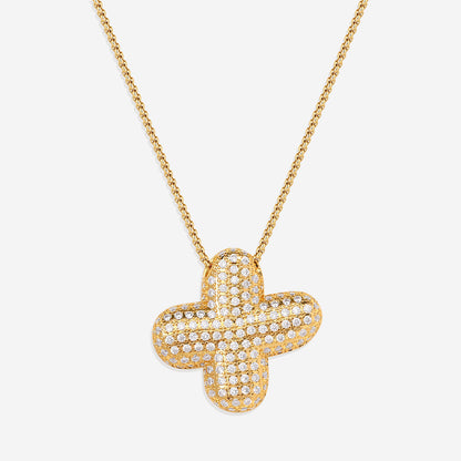 Pave Initial Bubble Necklace