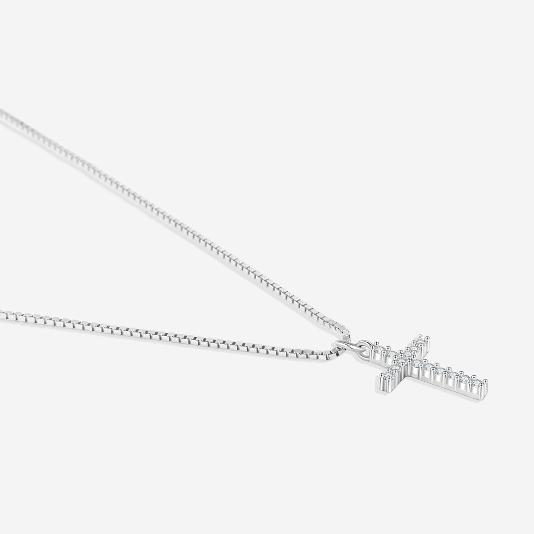 Pave Cross Necklace