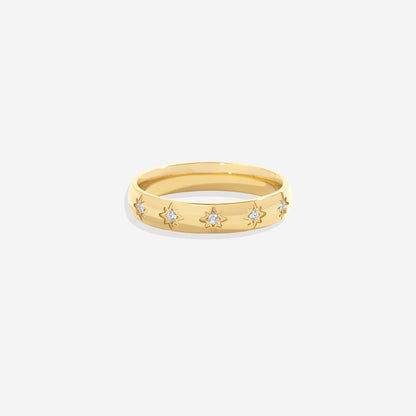 Star Set Stacking Ring