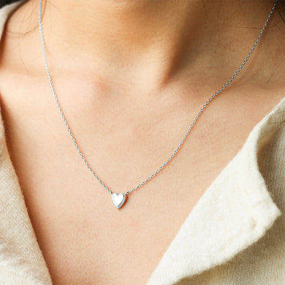 Stackable Tiny Heart Necklace