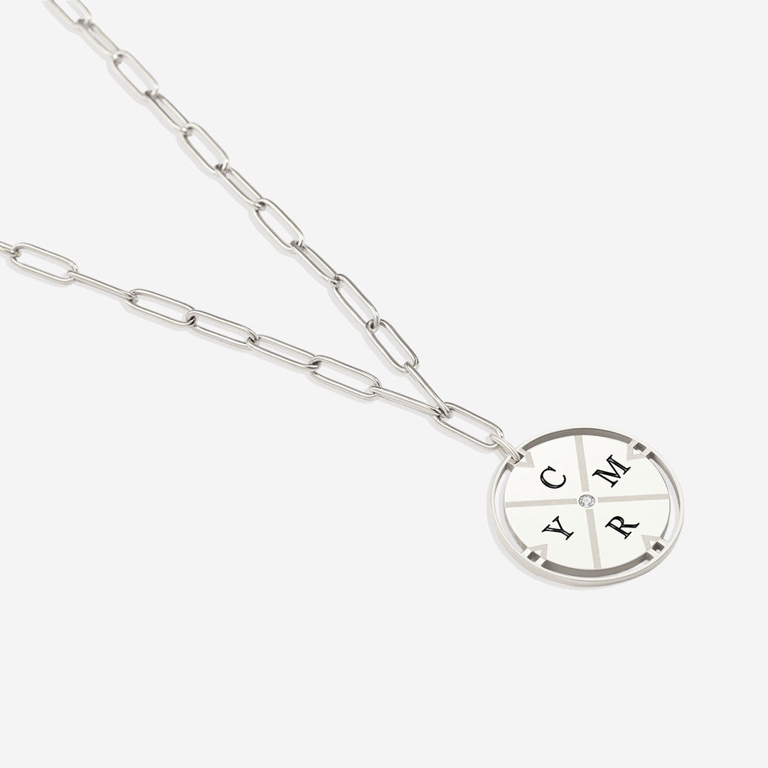 Personalized Compass Pendant Necklace