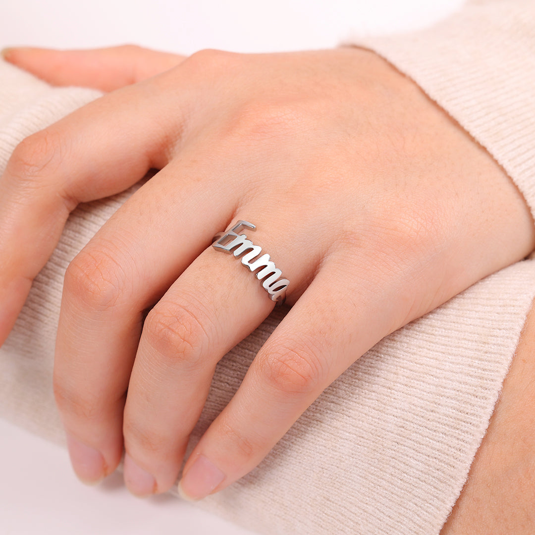 Personalized Nameplate Ring