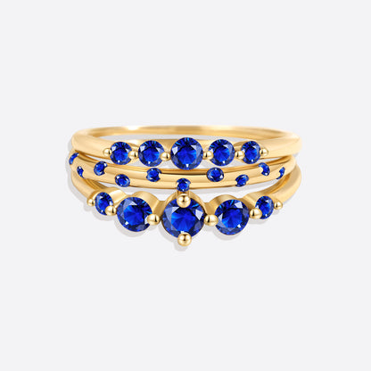 Birthstone Stacking Ring Set