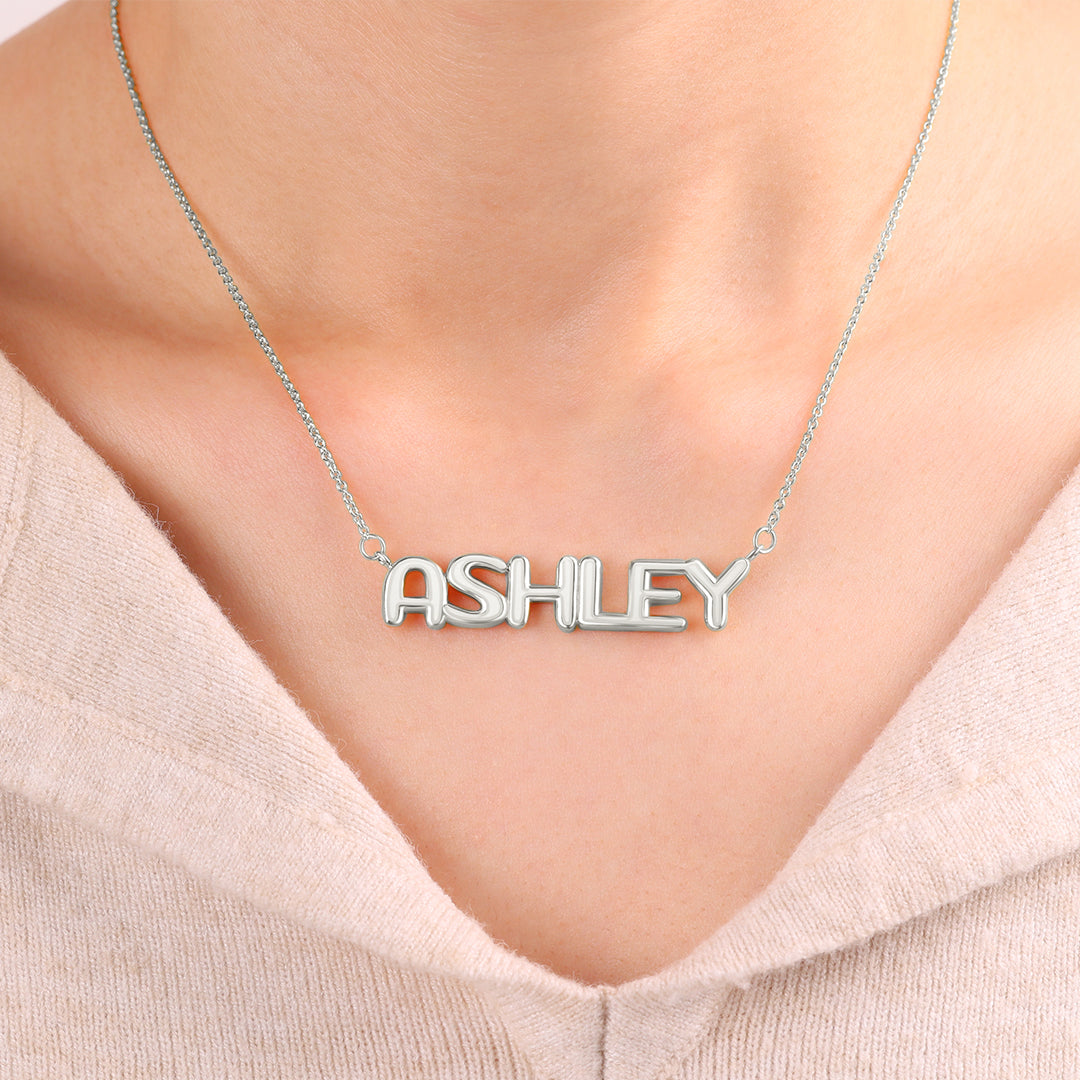 Balloon Name Necklace