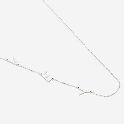 Asymmetrical Initials Necklace