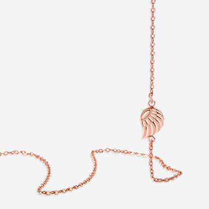 Dainty Angel Wing Charm Necklace