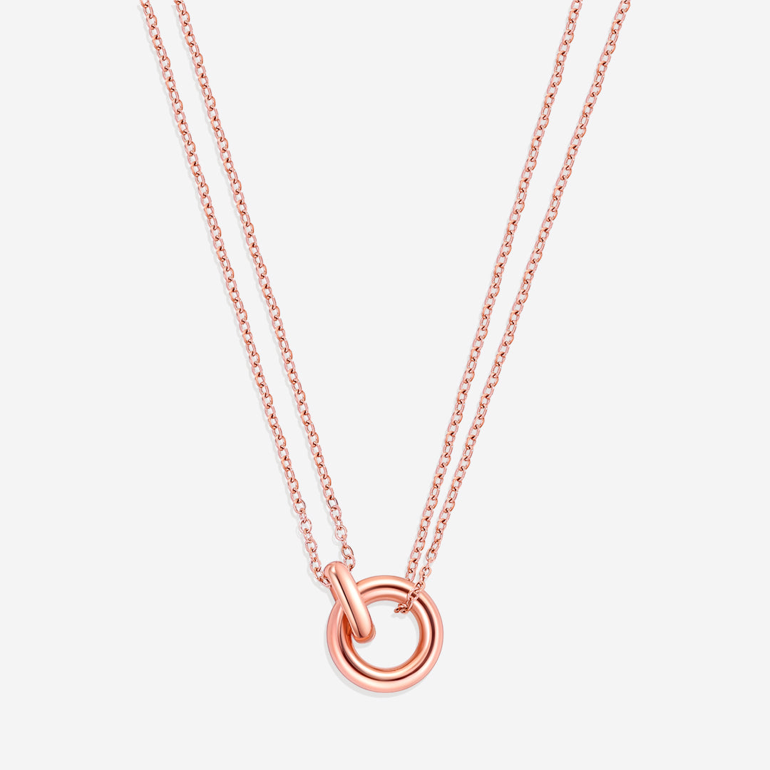 Double Chain Connection Necklace