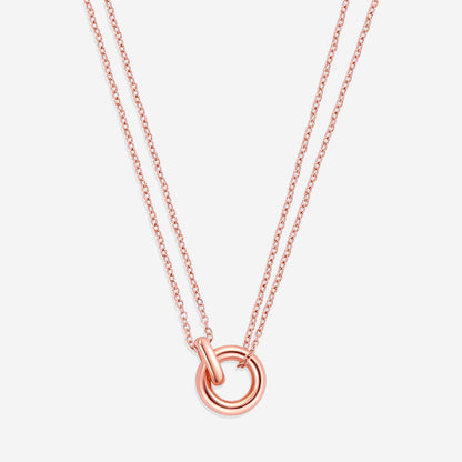 Double Chain Connection Necklace