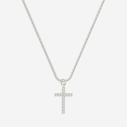 Pave Cross Necklace