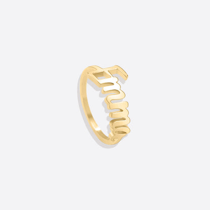 Personalized Nameplate Ring