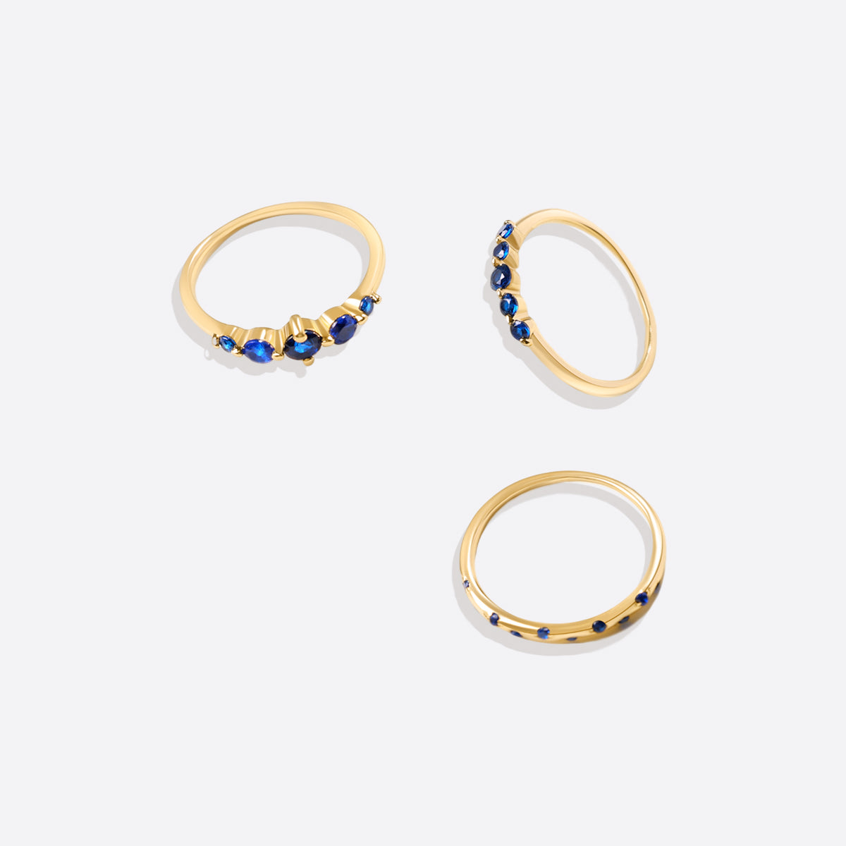 Birthstone Stacking Ring Set