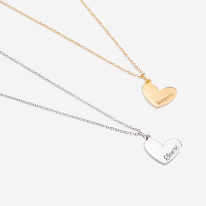 Personalized Heart Name Necklace