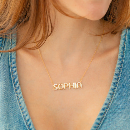 Balloon Name Necklace