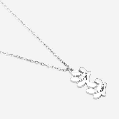 Personalized Paw Print Necklace