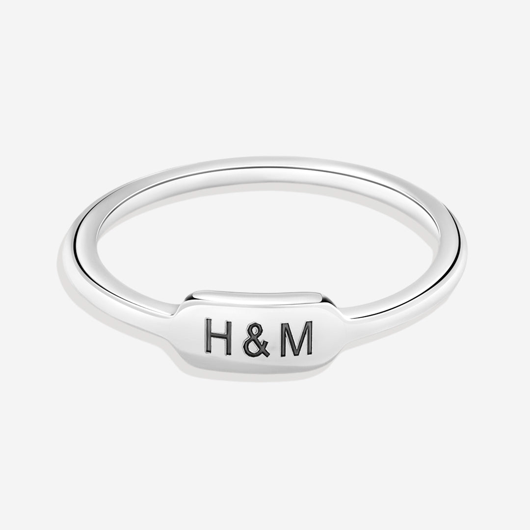 Personalized Mini Bar Ring