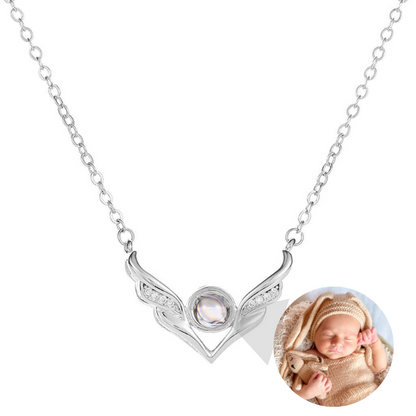 Pure Angel Wings Projection Necklace