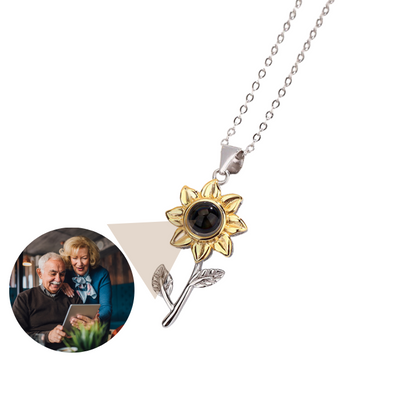 Eternal Sunflower Projection Necklace