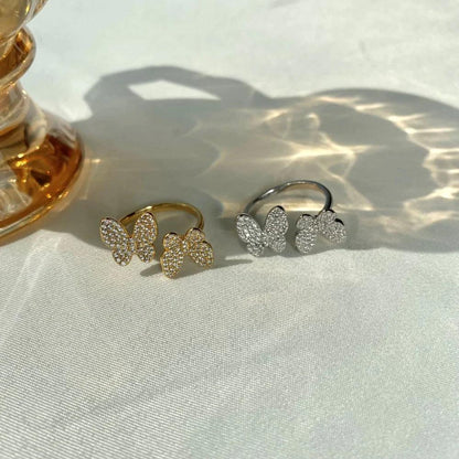 FLOATING BUTTERFLY RING