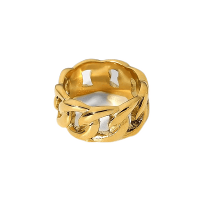 Gold Chunky Chain Ring