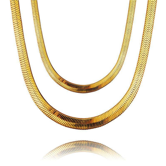 Gold Herringbone Chain