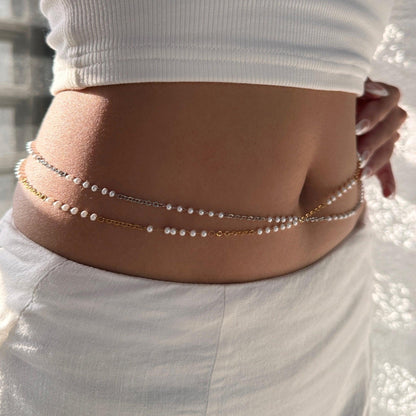 Gold Pearl  Waist Chain