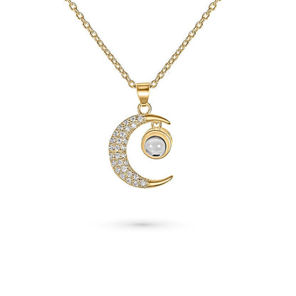 Eternity's Lunar Star Photo Necklace