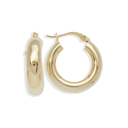 Thick Hollow Hoop Earrings