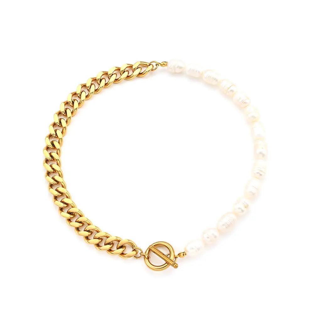 Half Pearl Half Chain