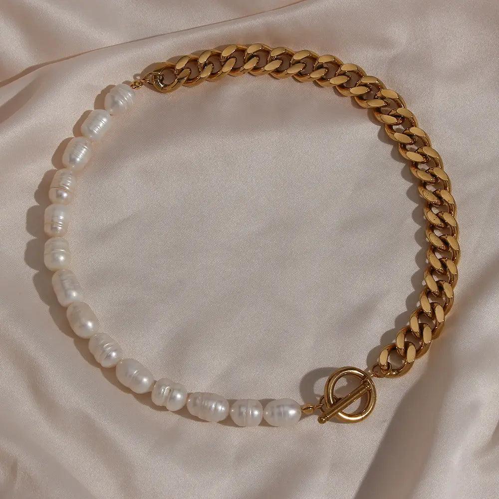 Half Pearl Half Chain