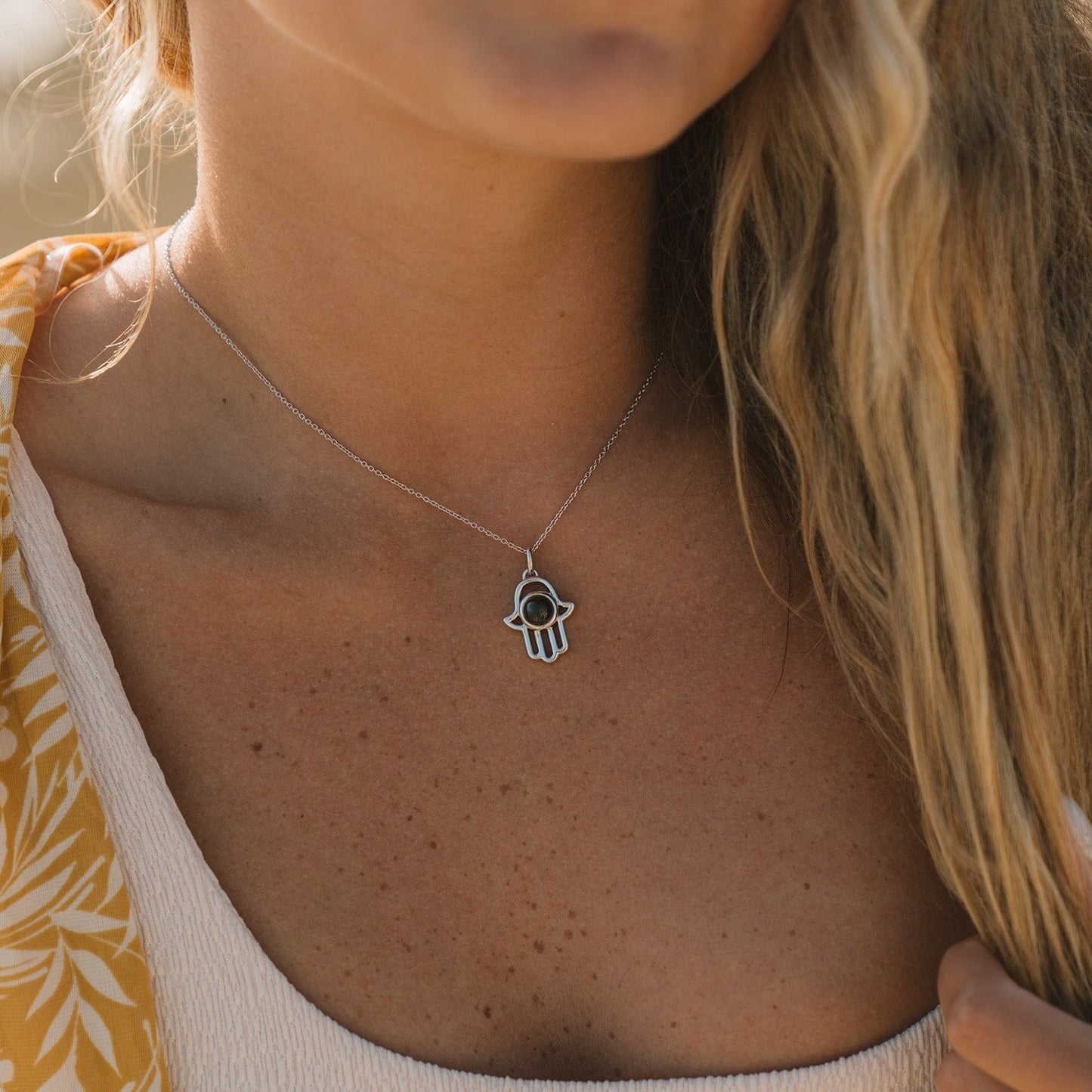 Personalized Hamsa Necklace