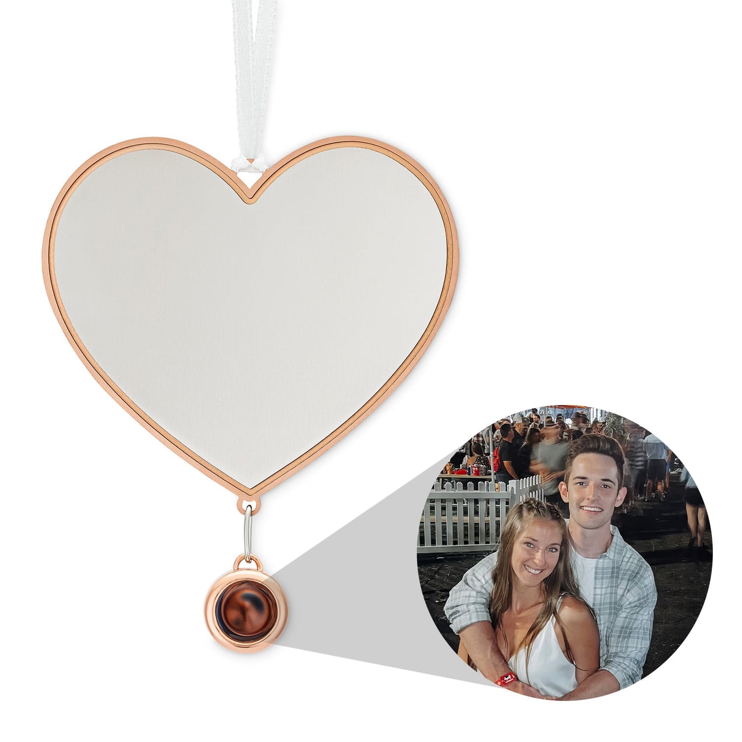 Personalized Heart Photo Ornament