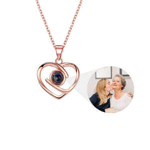 Eternal Heart Necklace with Hidden Photo