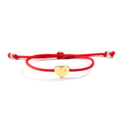 Heart String Adjustable Bracelet