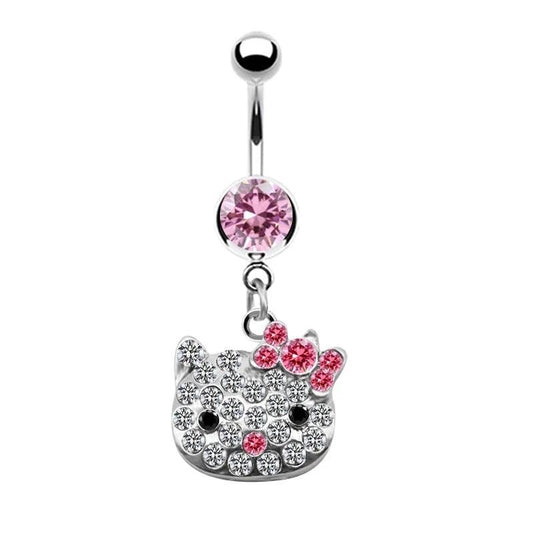 Hello Kitty Diamond Belly Ring