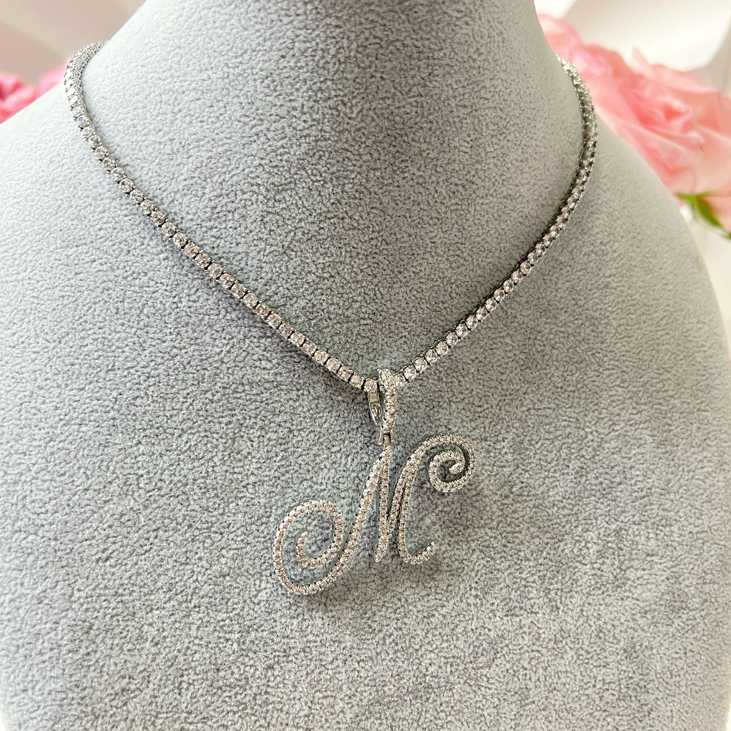 Iced Initial Necklace