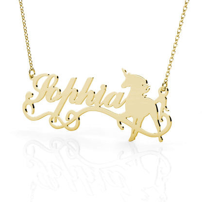 Unicorn Name Necklace