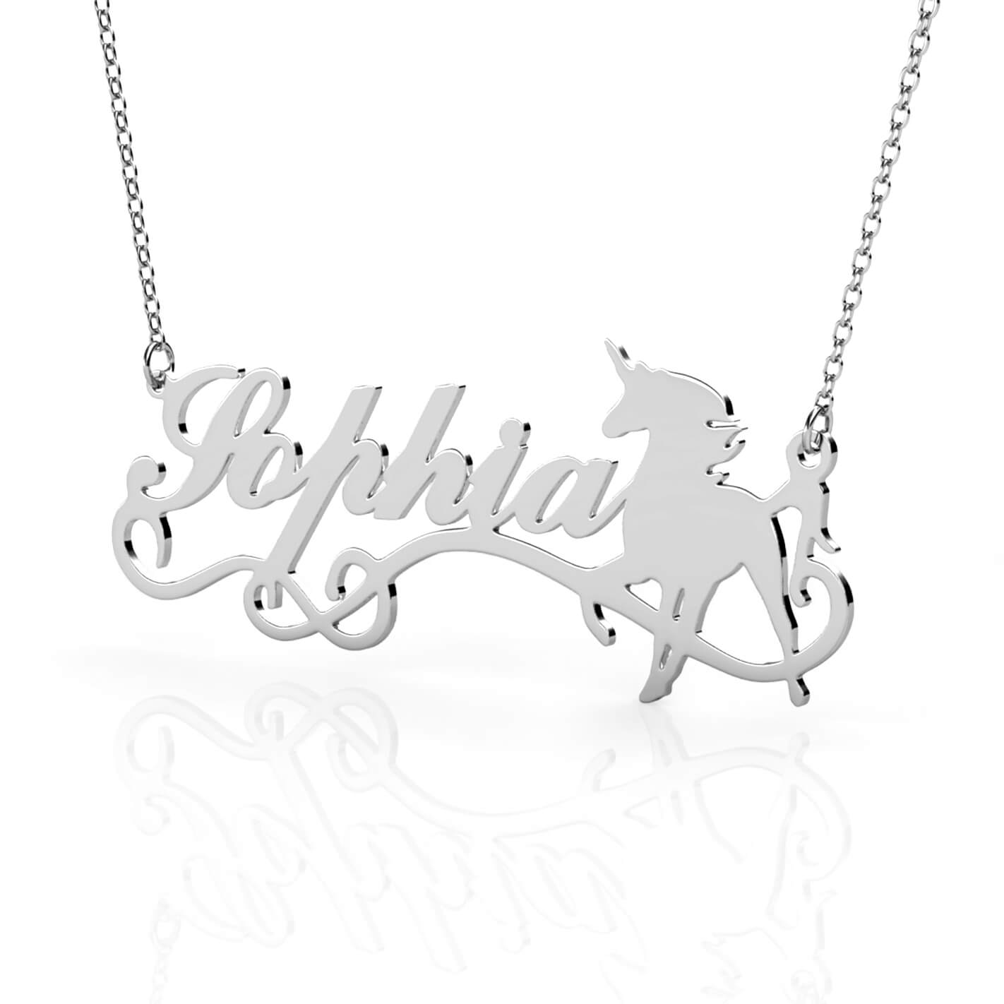 Unicorn Name Necklace