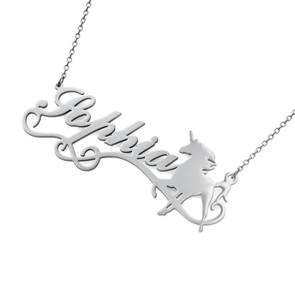 Unicorn Name Necklace