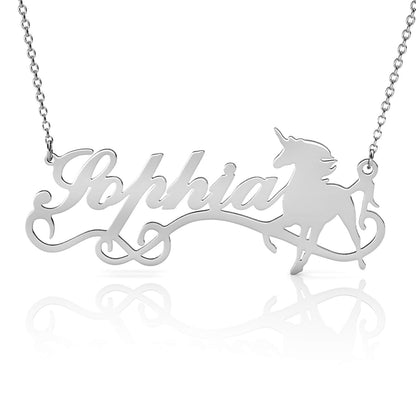 Unicorn Name Necklace