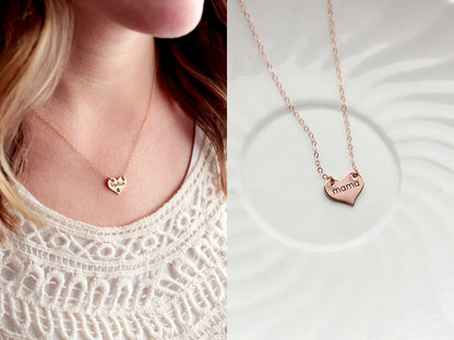 Engraved Heart Necklace