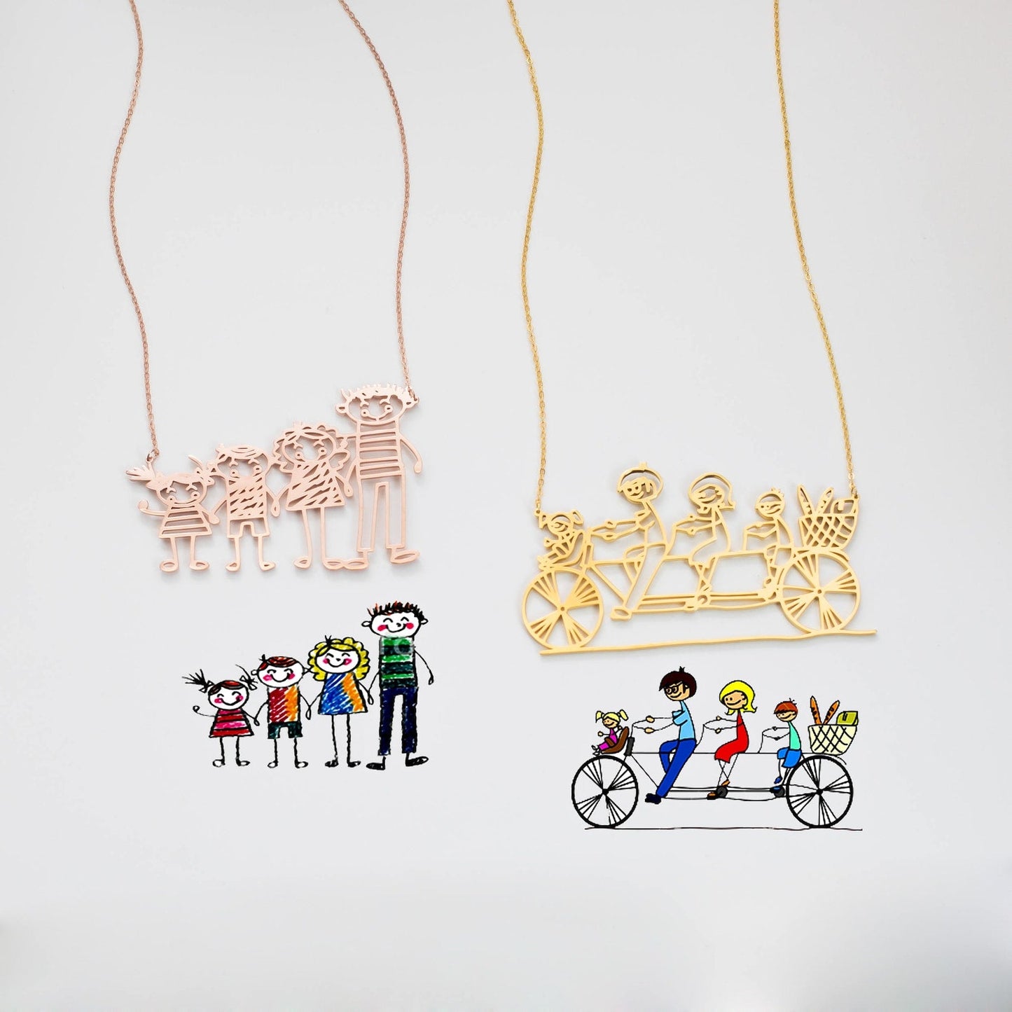 Kids Drawing Necklace