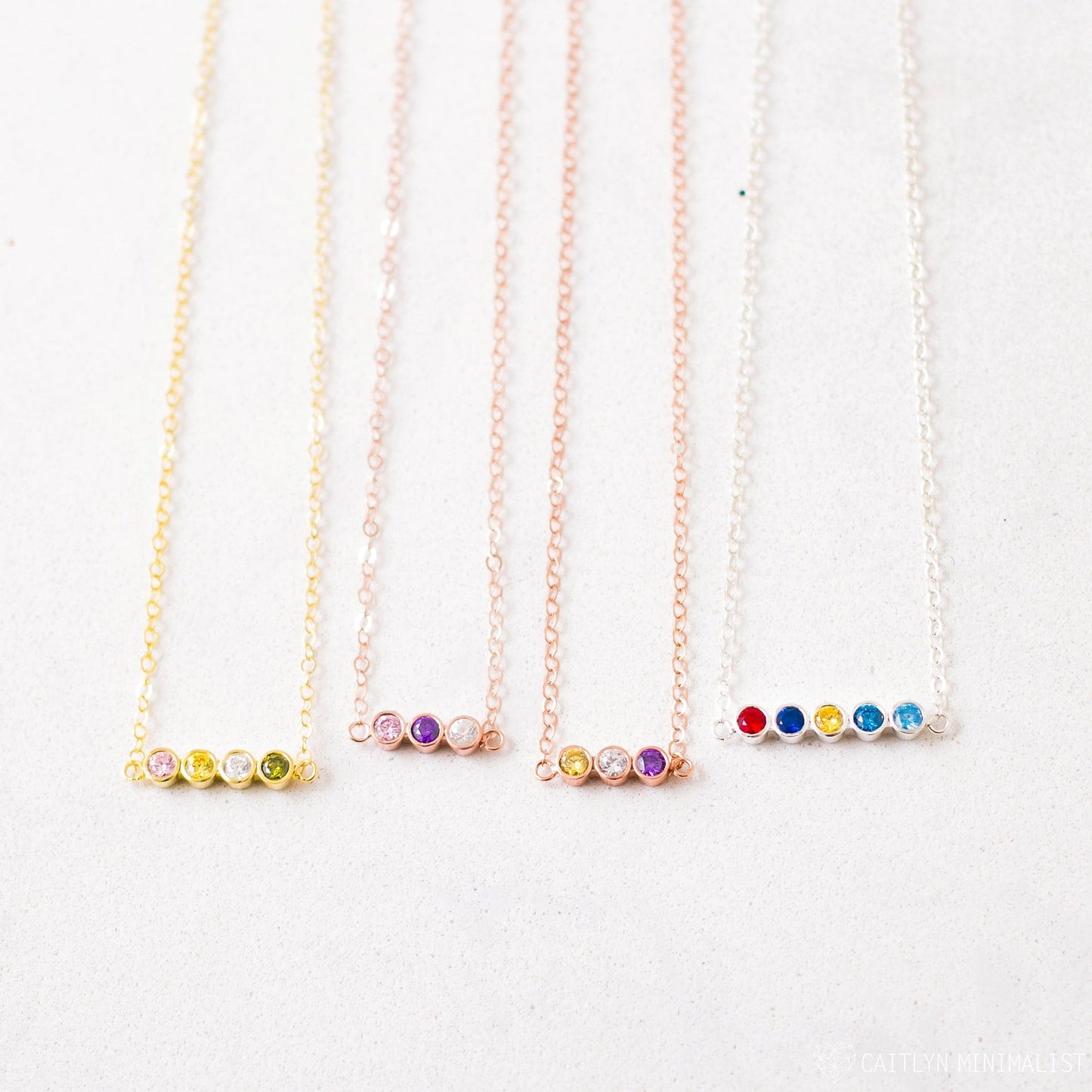 Multiple Birthstone Necklace