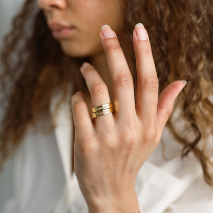 Ann Engraved Name Ring