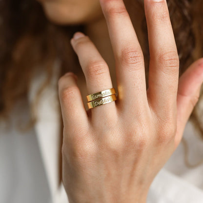 Ann Engraved Name Ring